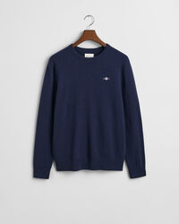 Crewneck sweater i ekstra fin lammeuld