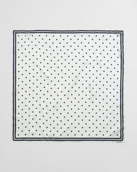 Silketørklæde med prikket tryk