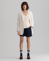 Detail T-shirt med slidser og lange-korte ærmer