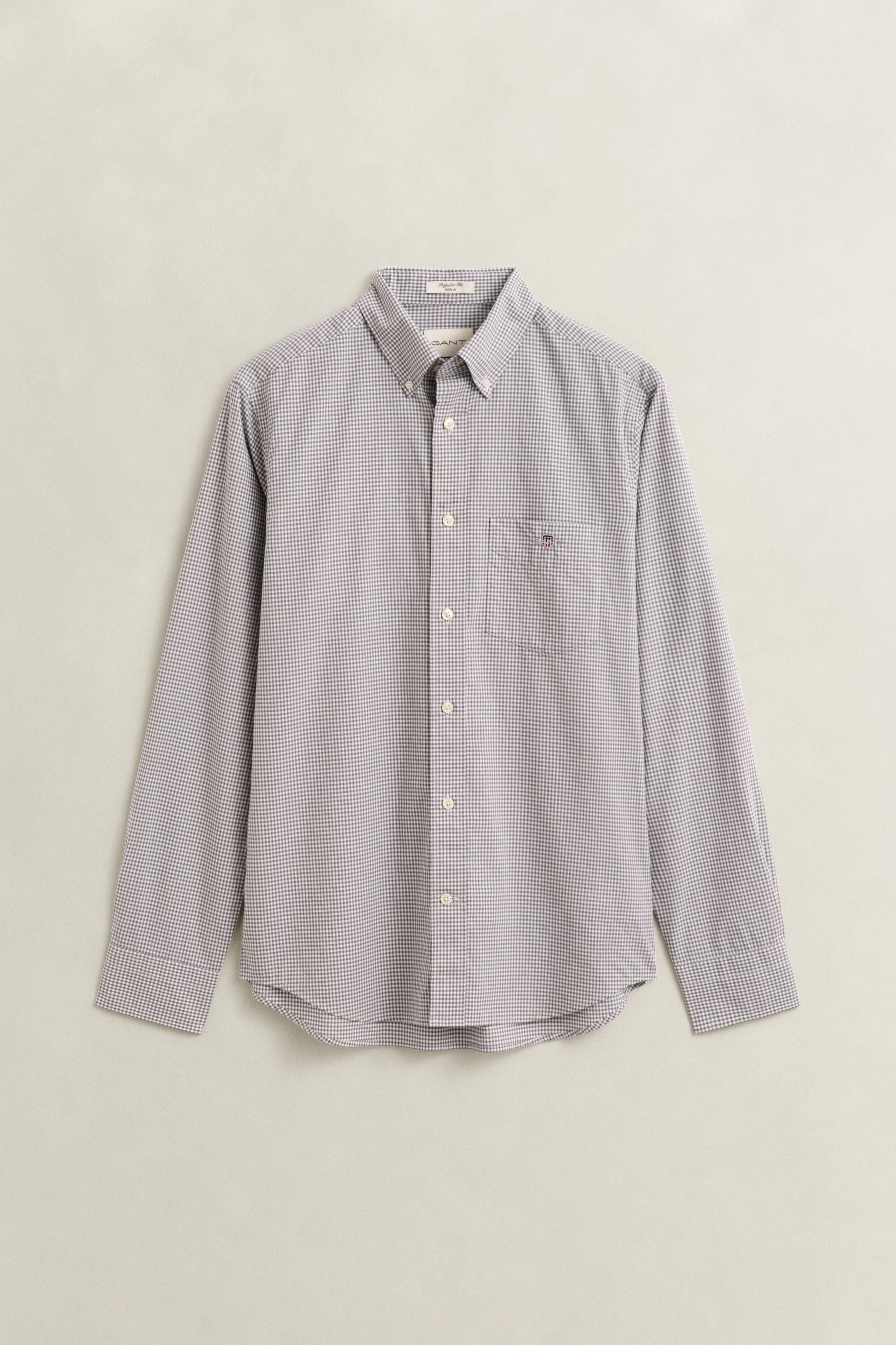 Gingham klassisk poplin-skjorte