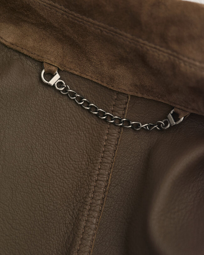 Flyverjakke af ruskind