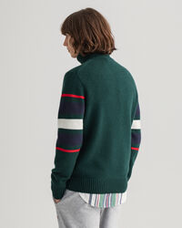 Banner Shield sweater med rullekrave