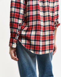 Relaxed fit ternet flannelskjorte