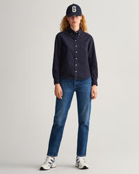 Regular fit garment-dyed Oxford-skjorte