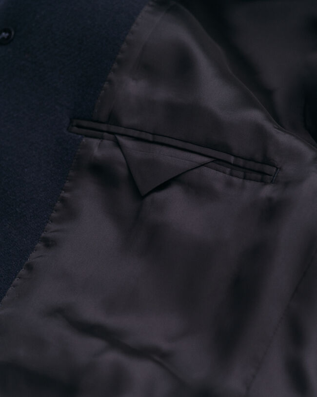 Tailored fit klassiske overjakke af uld