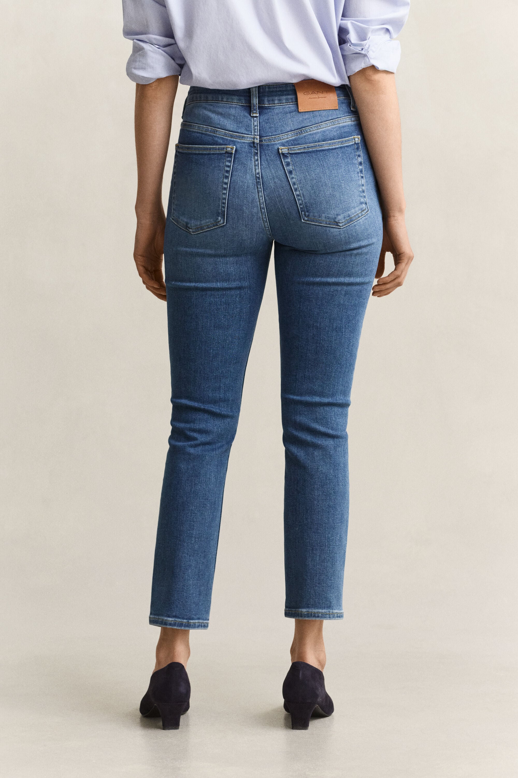 Korte jeans med stræk