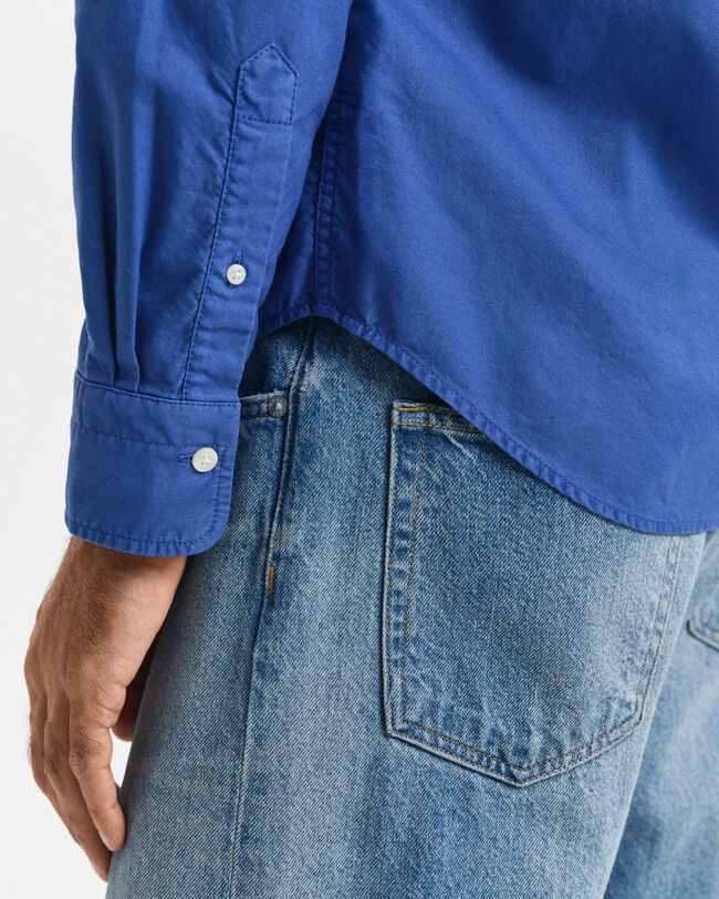 Regular fit garment-farvet Archive Oxford skjorte