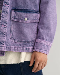 Garment-dyed overskjorte i denim