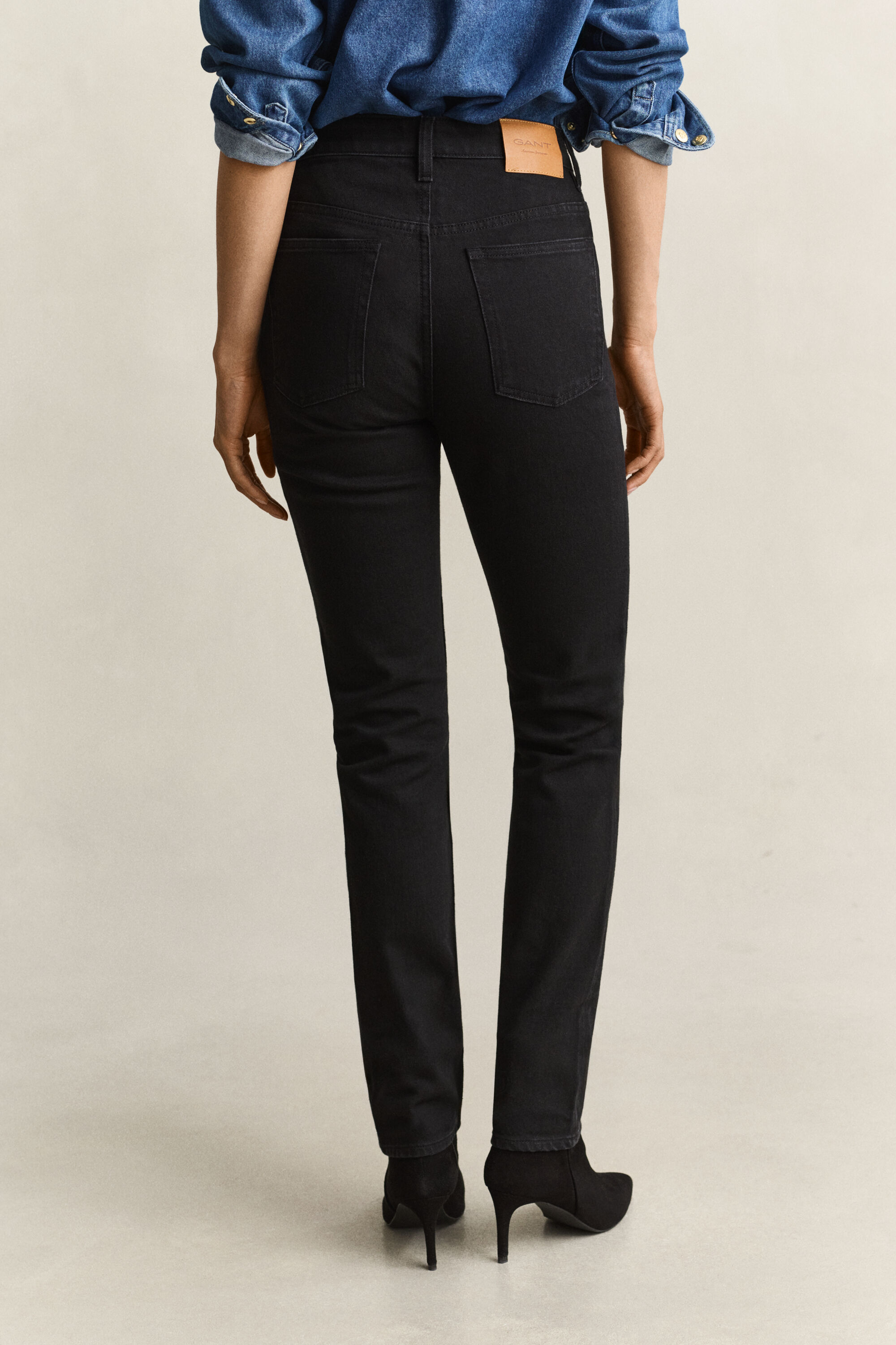 Slim højtaljede jeans