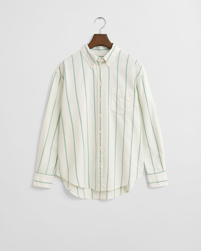 Relaxed fit klassisk stribet Oxford-skjorte