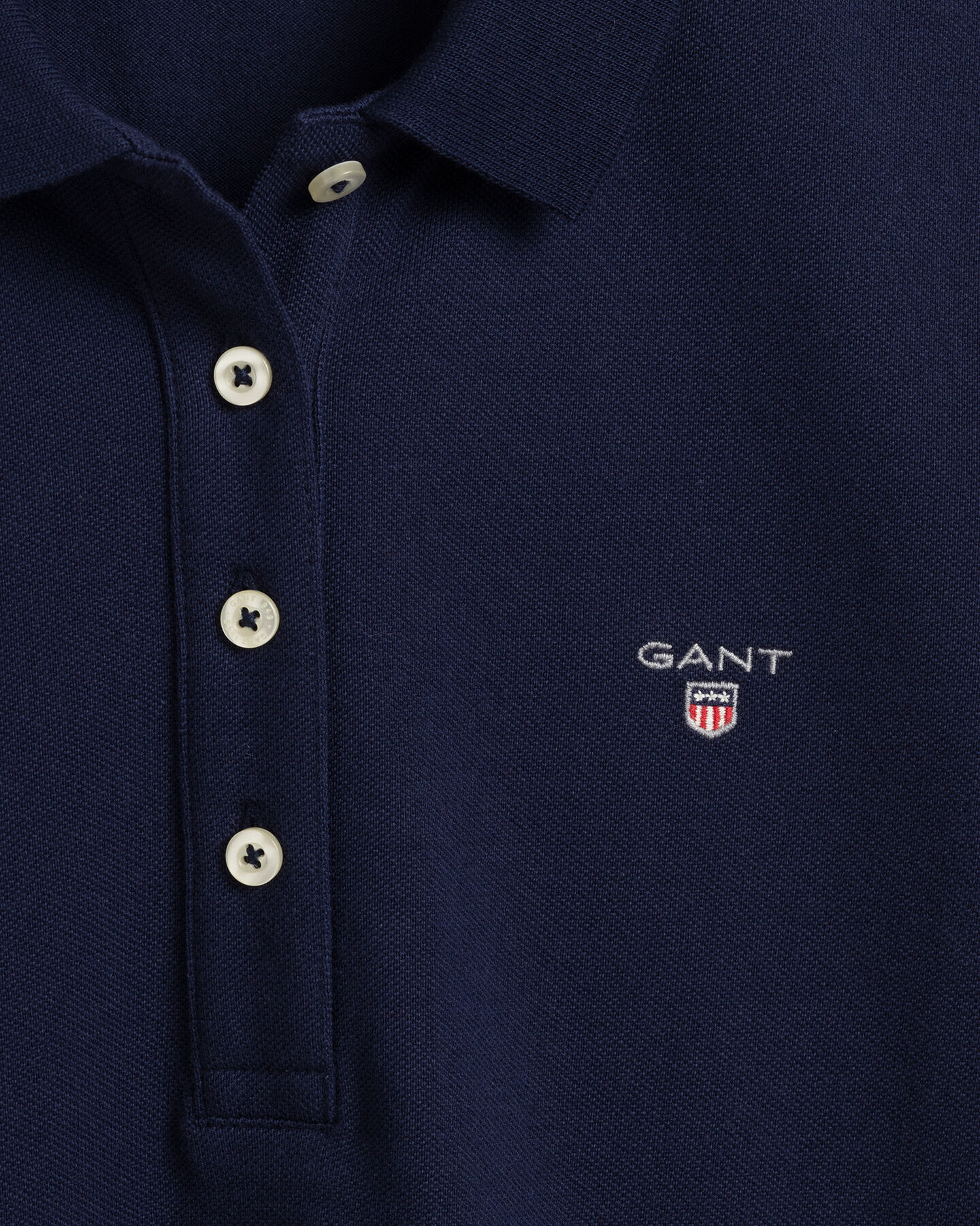 Original langærmet piqué poloskjorte