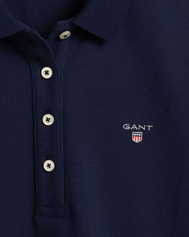 Original langærmet piqué poloskjorte