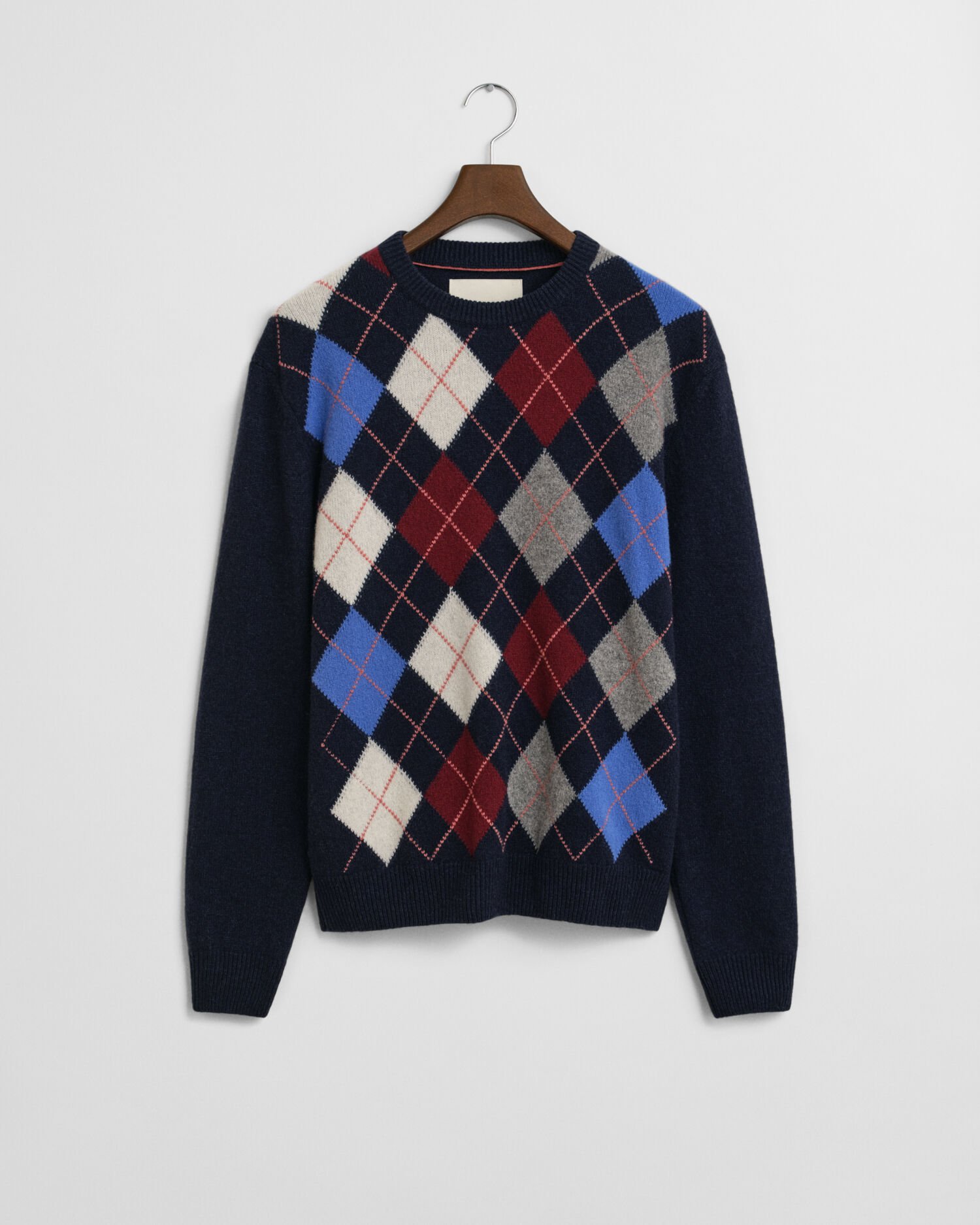 Argyle sweater med crewneck