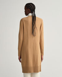 Lang cardigan af uld