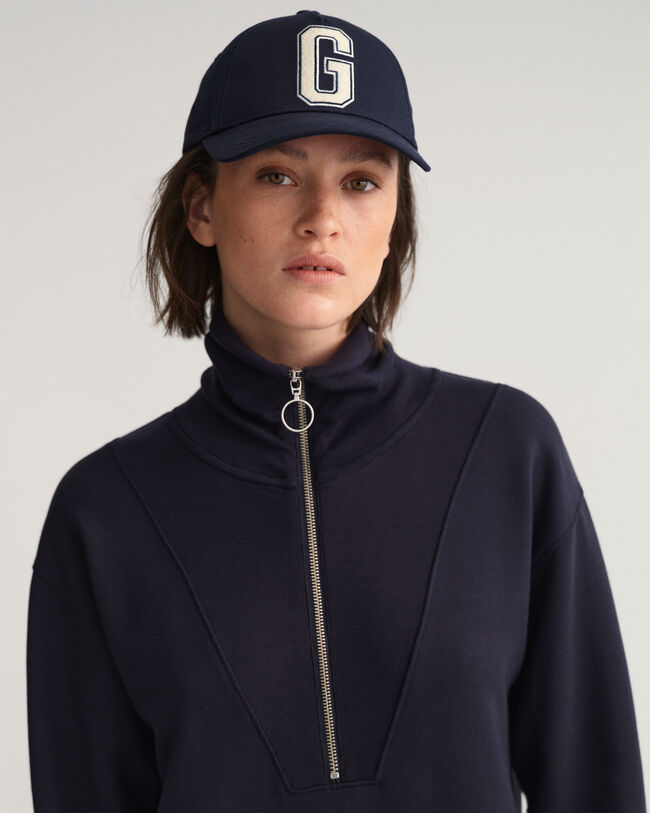 Joggingkjole med halv lynl&aring;s