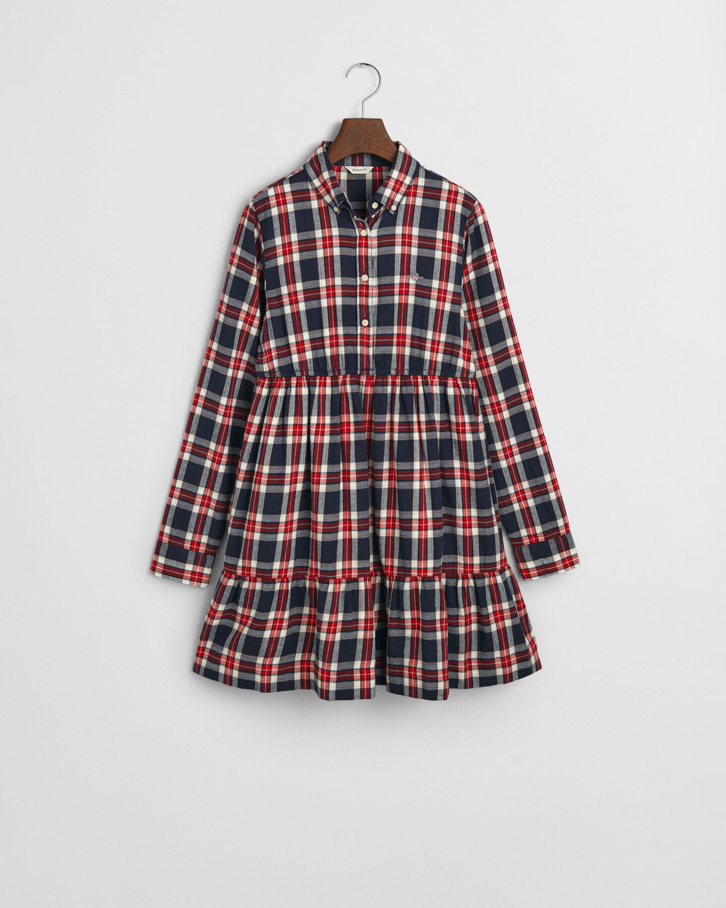 Teen Girls skjortekjole i ternet flannel