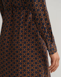 Slim fit Geometric skjortekjole