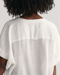 Kaftan af h&oslash;r med korte &aelig;rmer