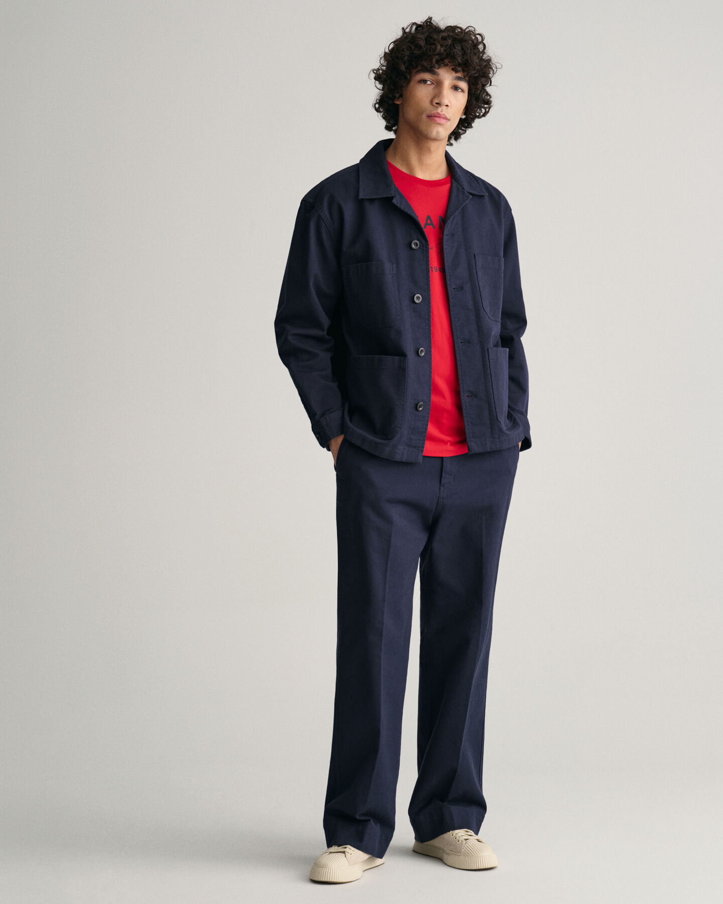 T-shirt med GANT Script Graphic tryk