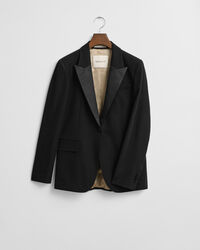 Regular fit smoking-blazer i uldblanding