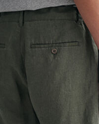 Relaxed fit shorts af h&oslash;r med l&oslash;besnor