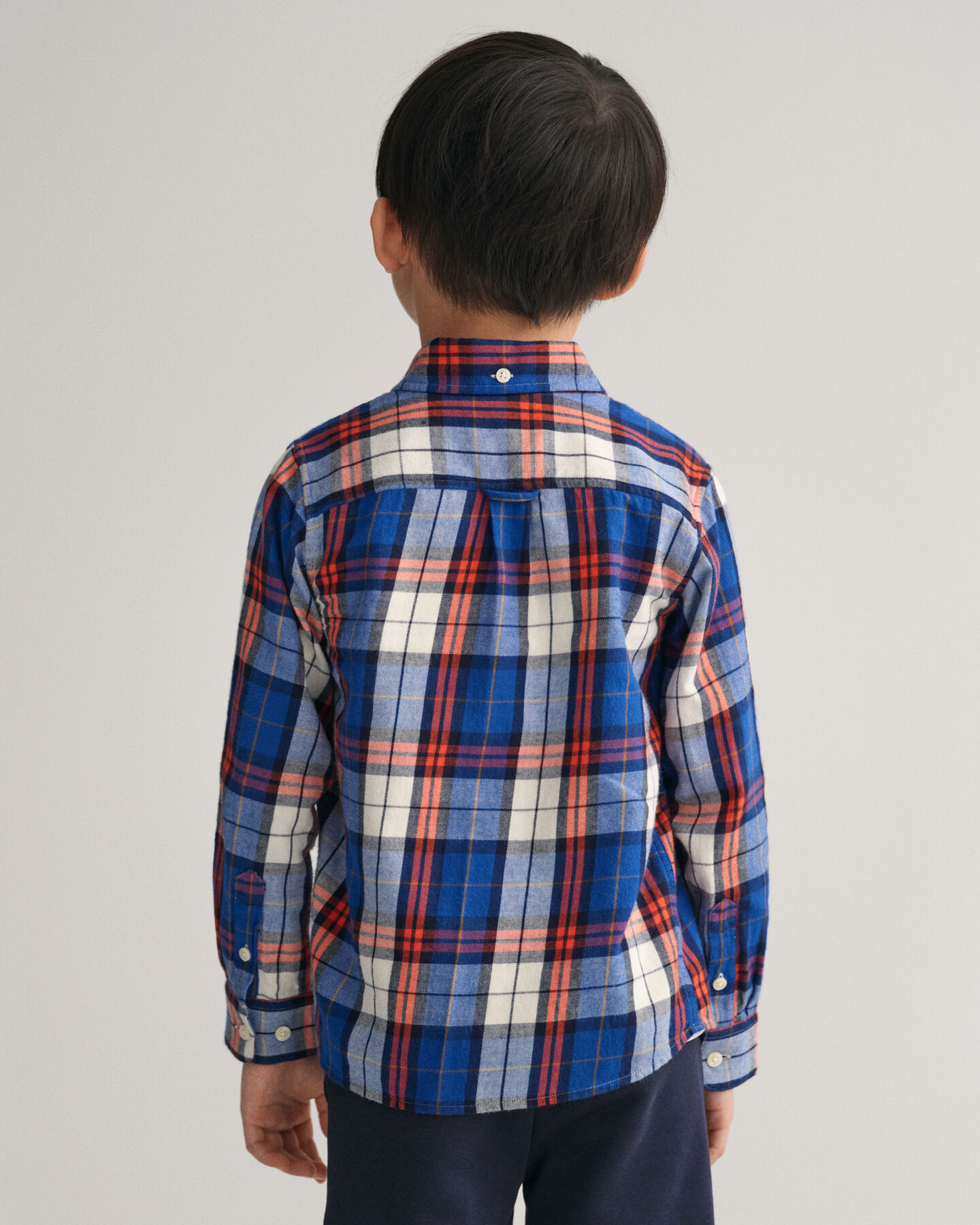 Kids Regular fit ternet flannelskjorte