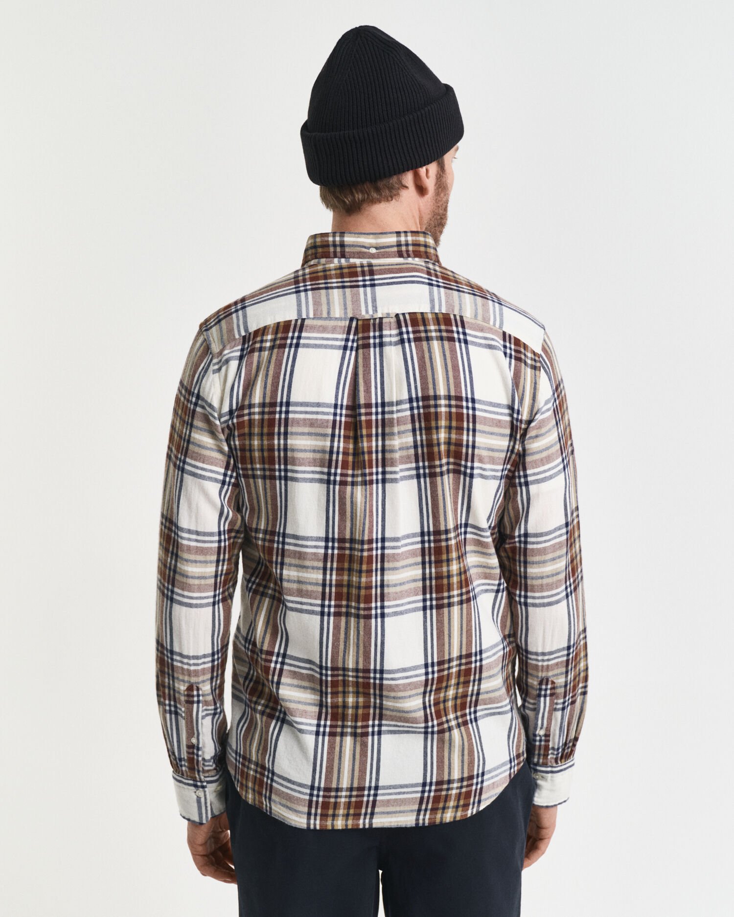 Regular fit Windblown flannelskjorte med tern