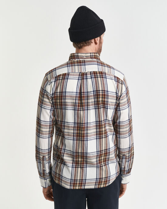 Regular fit Windblown flannelskjorte med tern