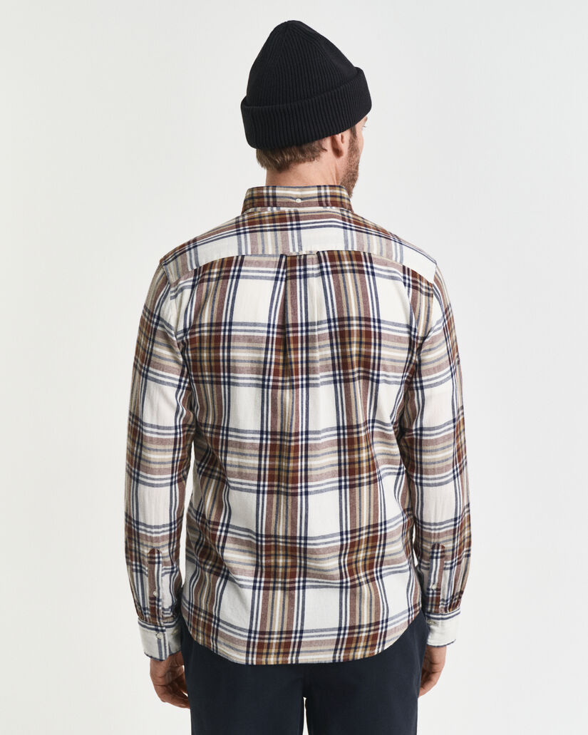 Regular fit Windblown flannelskjorte med tern