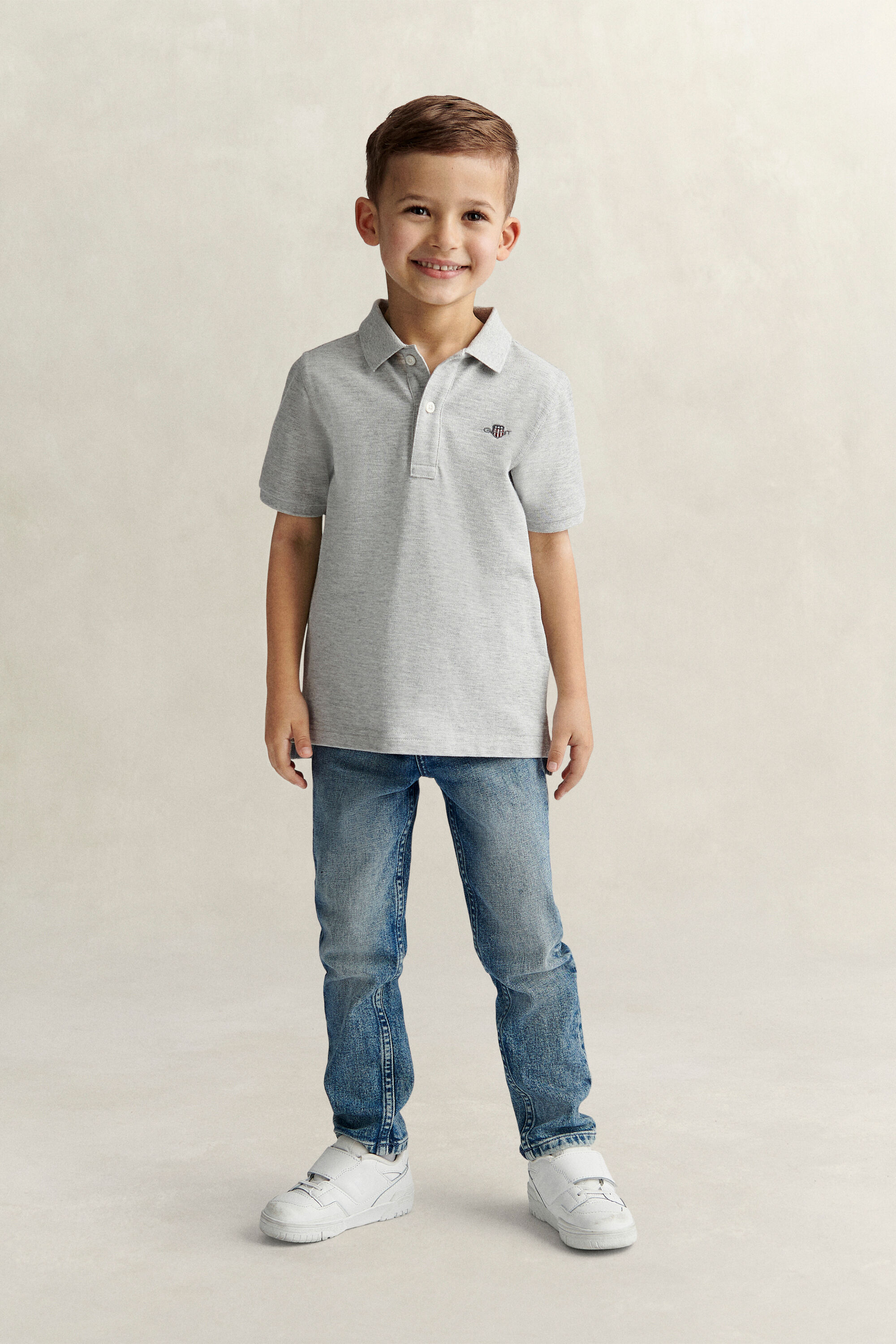 Kids Shield piqué poloskjorte