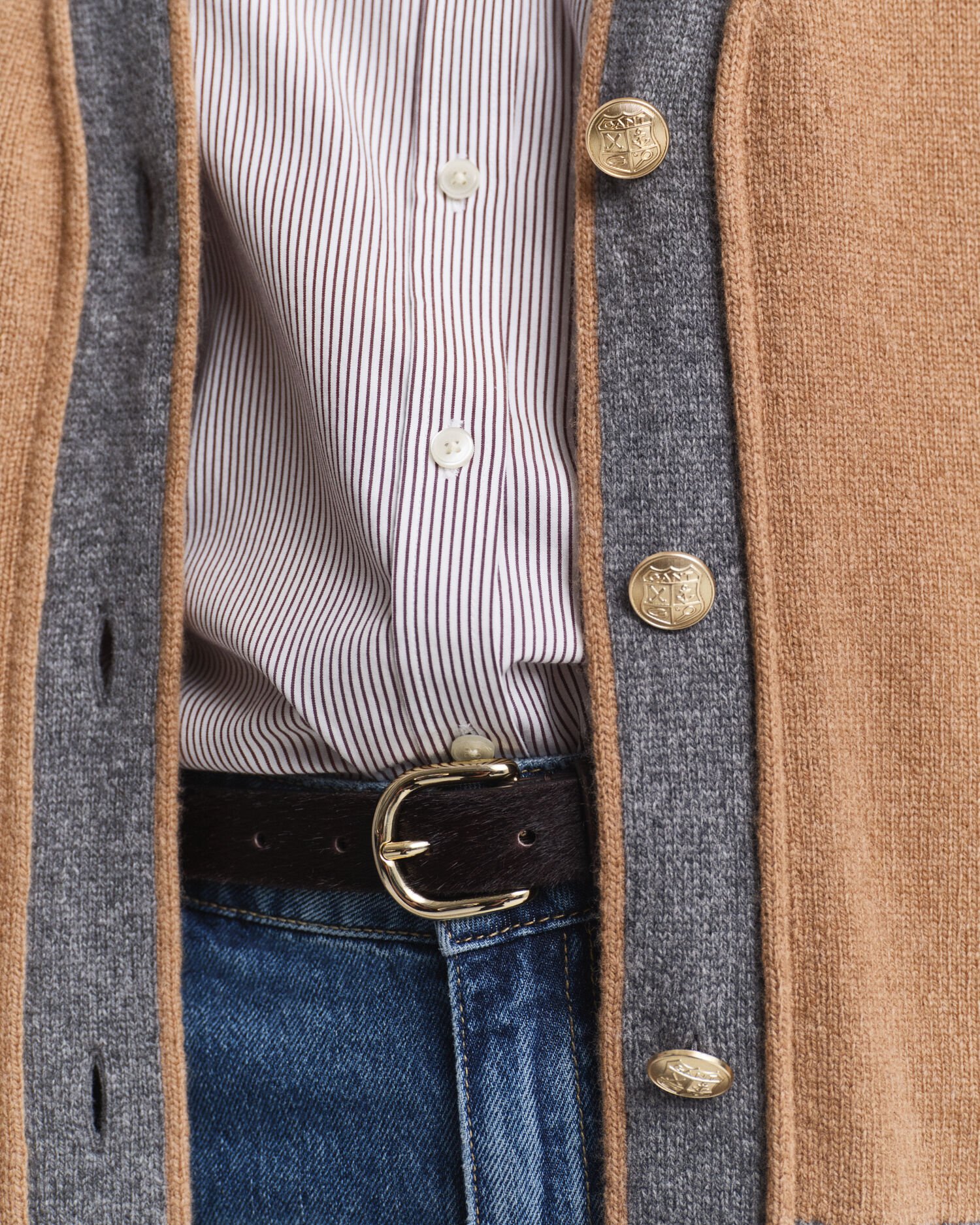 GANT Varsity cardigan med V-hals