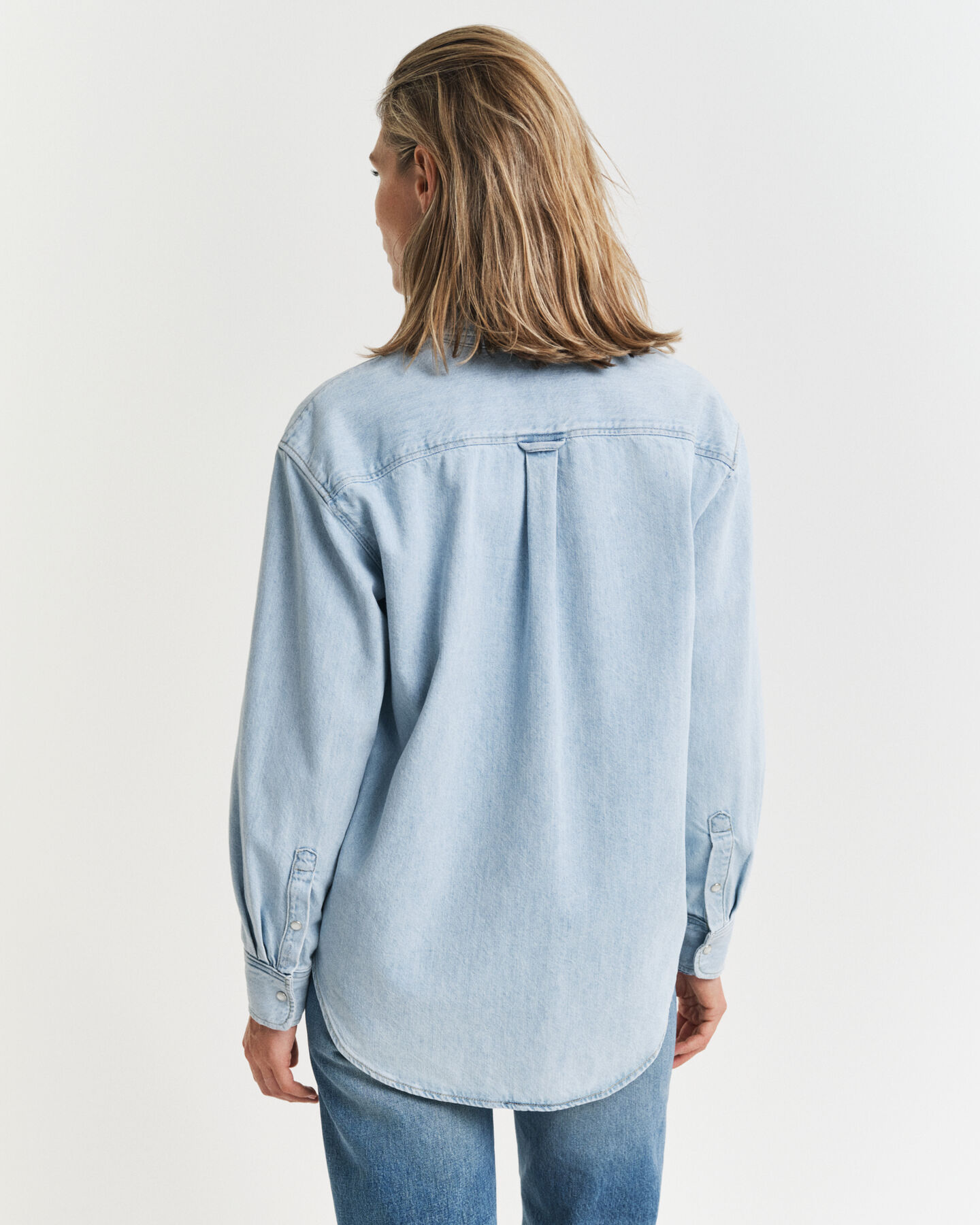 Relaxed fit Pocket Detail denim skjorte