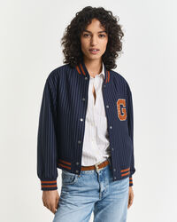 Nålestribet Varsity Jacket