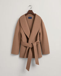 Håndsyet blazer med bælte