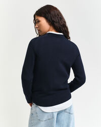 Klassiske crewneck sweater i bomuld