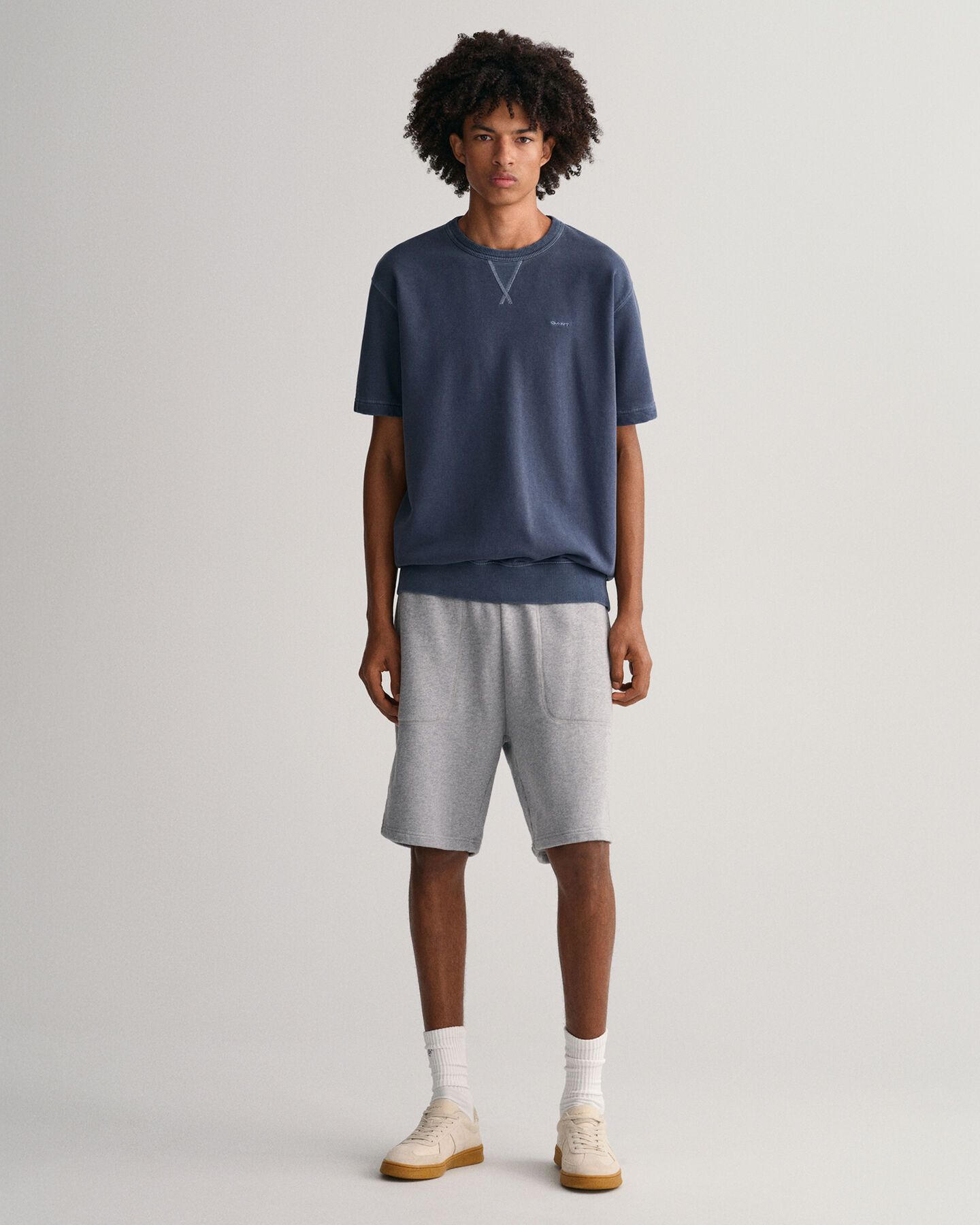 Sunfaded kortærmet sweatshirt