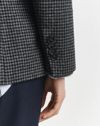 Regular fit houndstooth blazer i uld