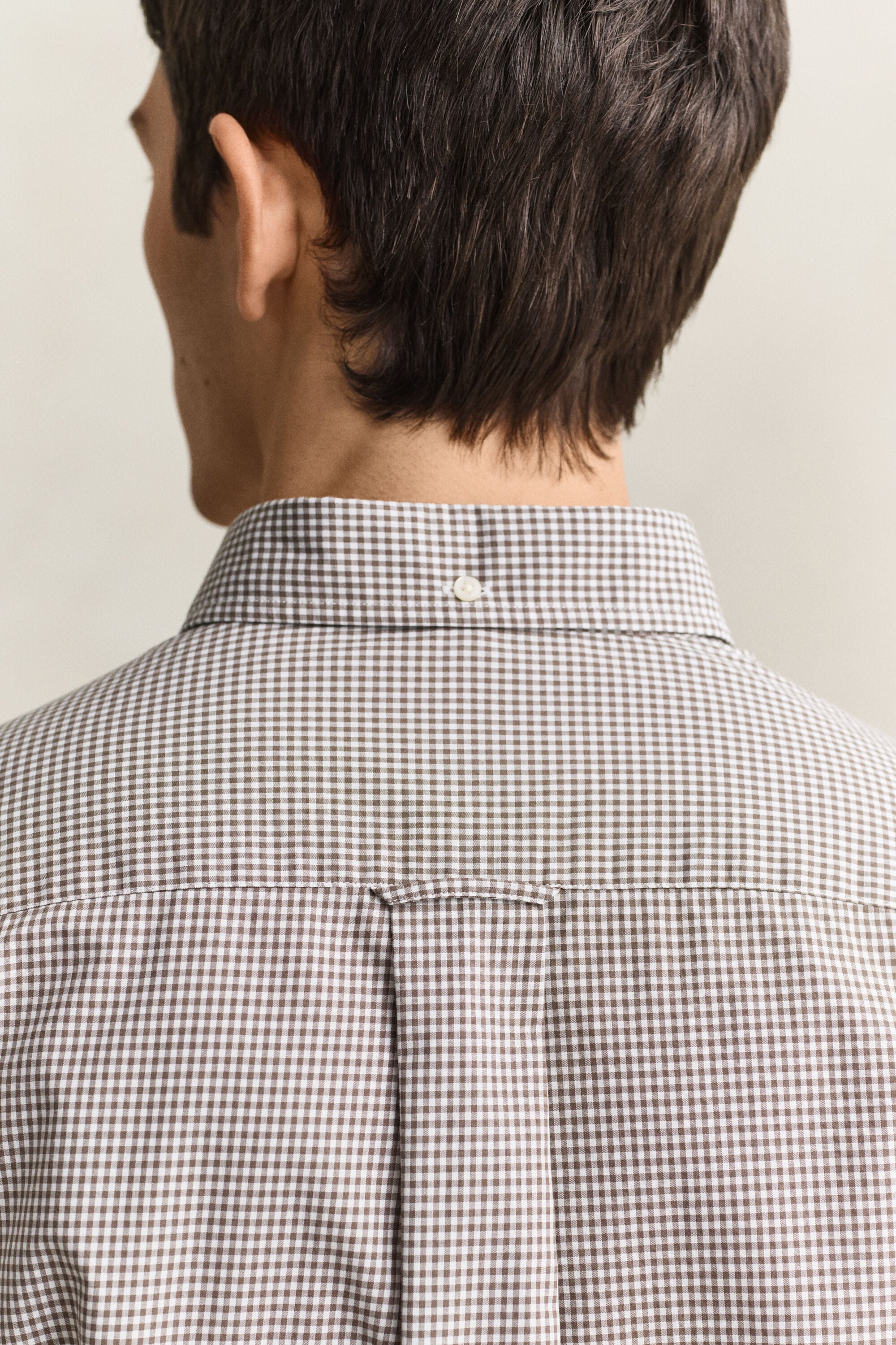 Gingham klassisk poplin-skjorte