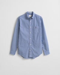 Regular fit klassisk stribet poplin-skjorte