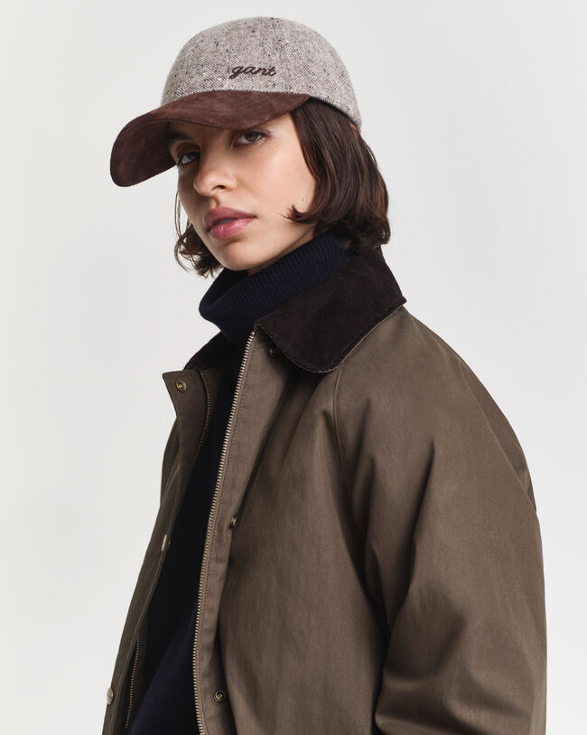 Cap i tekstureret uld