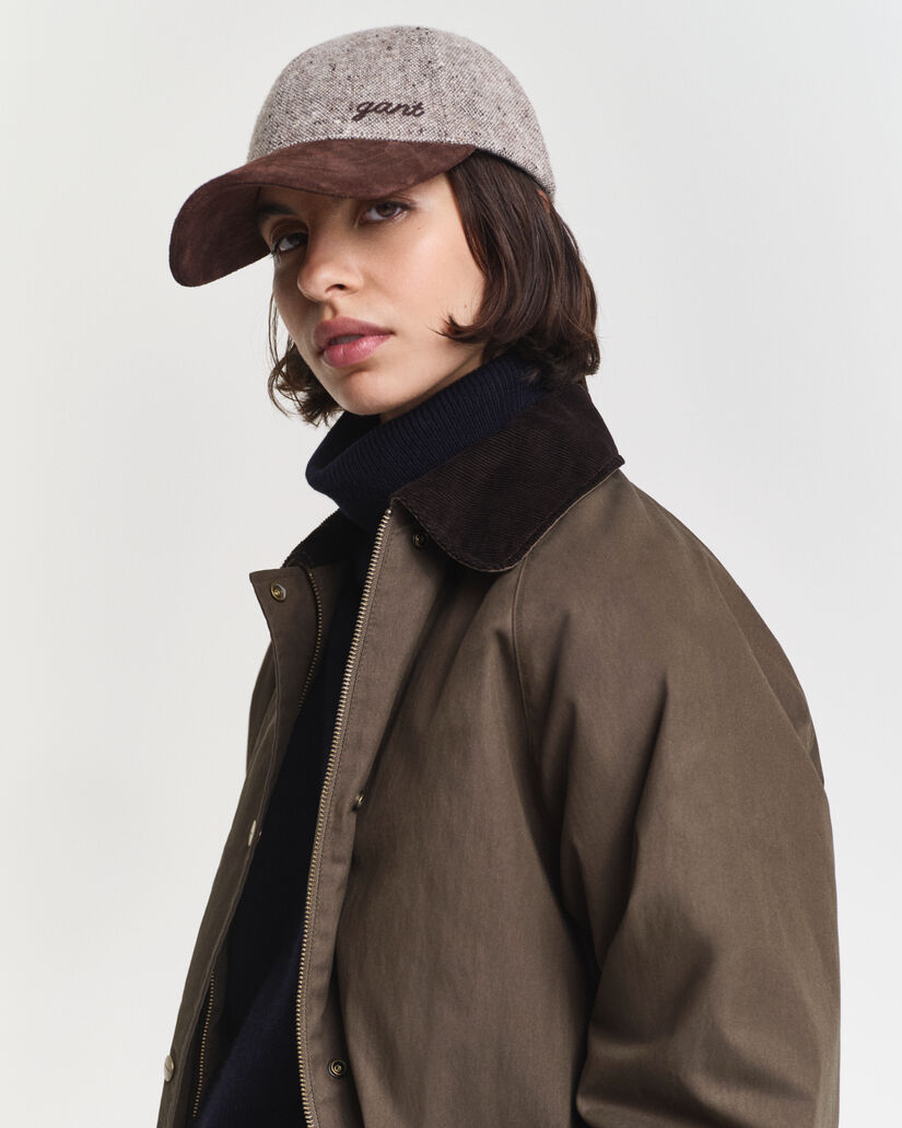 Cap i tekstureret uld