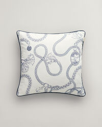 Satin pudebetræk med sejlads-tryk