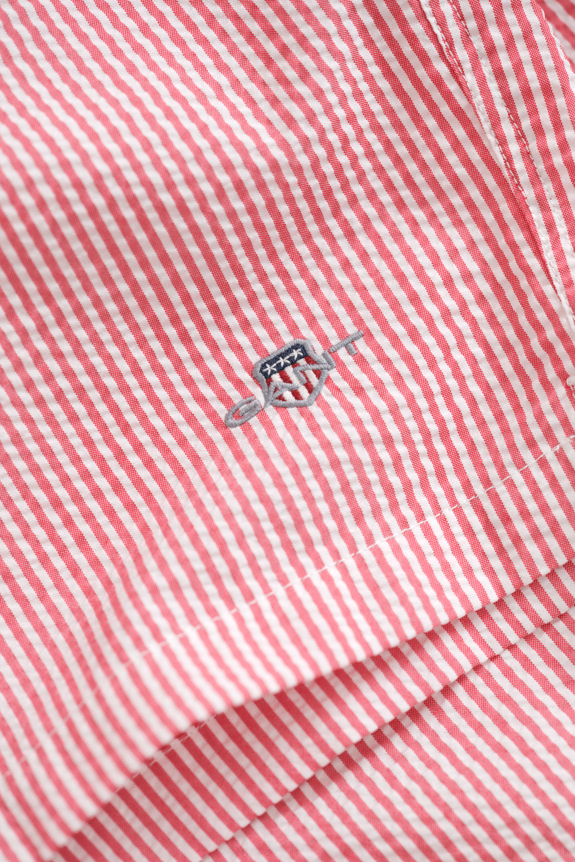 Stribede seersucker badeshorts