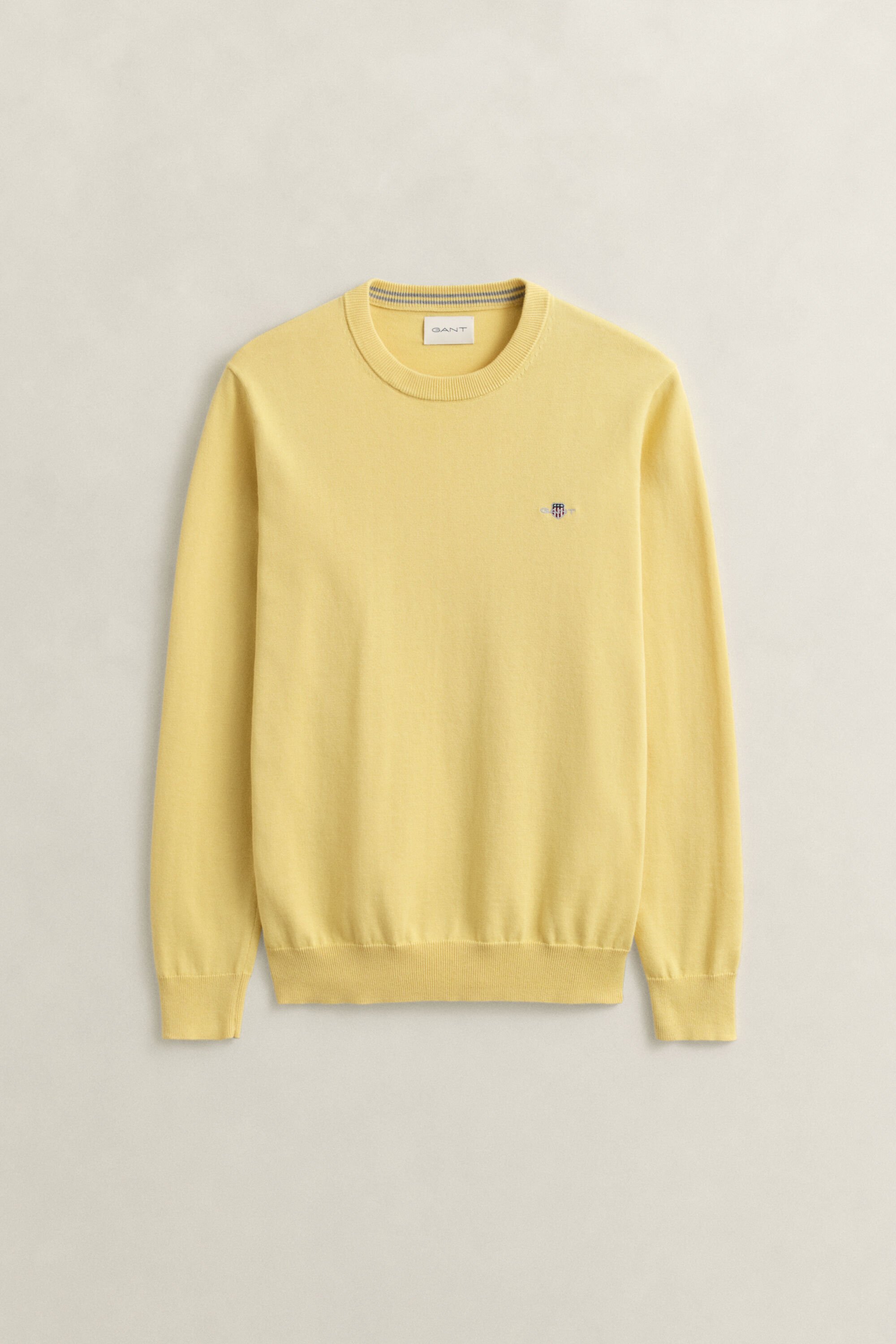Crewneck sweater i bomuld