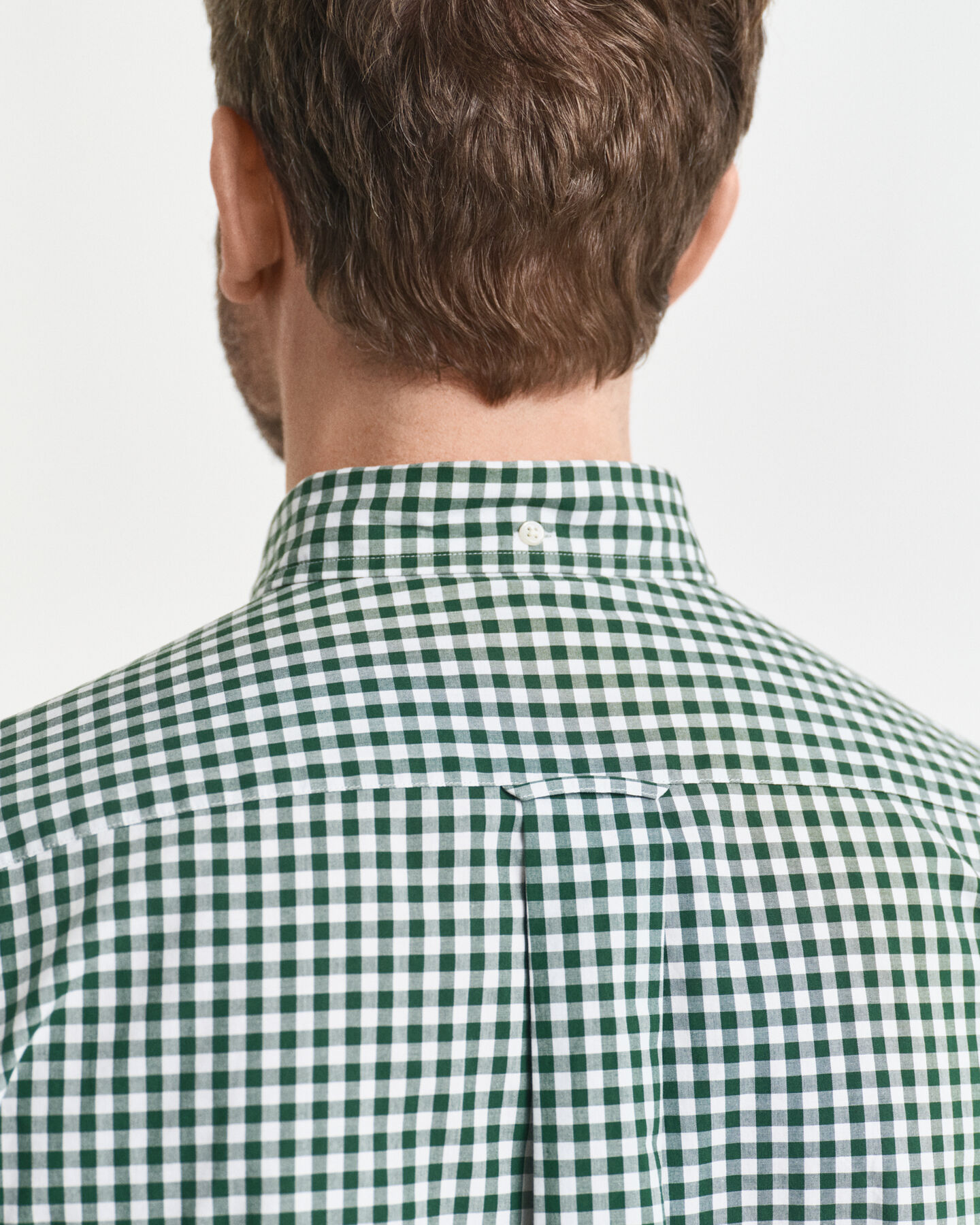 Regular fit klassisk gingham poplin-skjorte