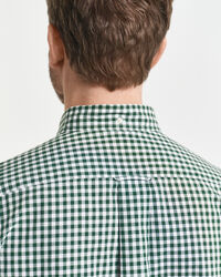 Regular fit klassisk gingham poplin-skjorte