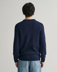 Crewneck sweater med uldnister