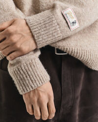 Crewneck sweater i skotsk uld