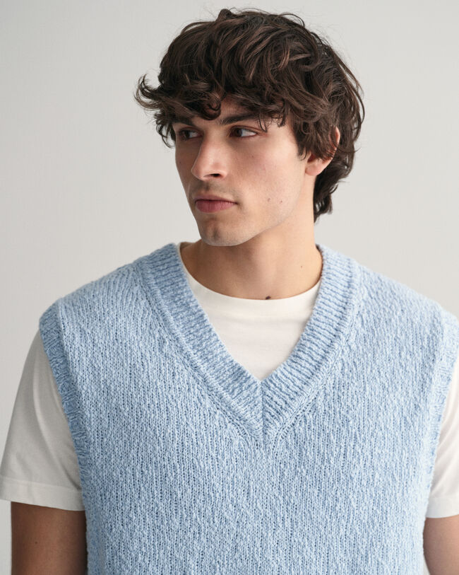 Nopret tekstureret bomuldsvest