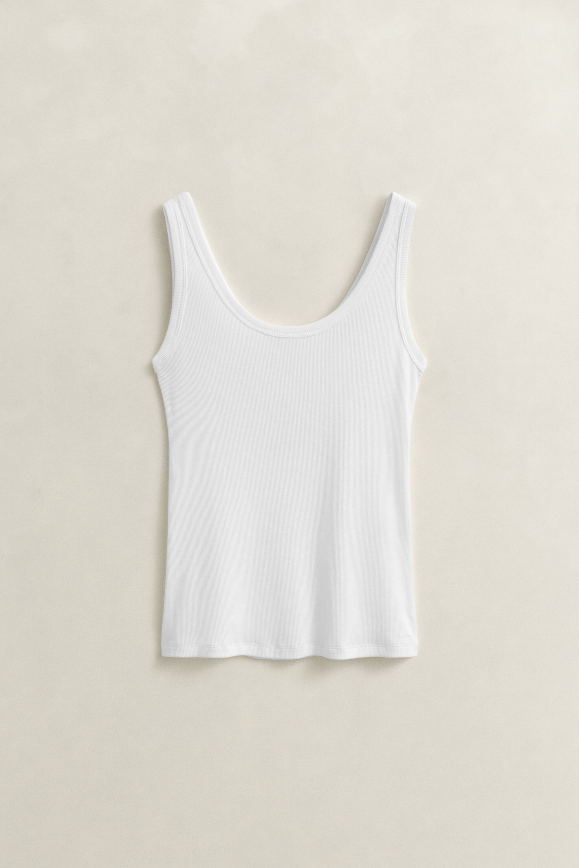 Ribstrikket tank-top